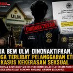 KETUA BEM ULM DIBEKUKAN DI TENGAH DUGAAN PELANGGARAN ETIK DAN KASUS KEKERASAN SEKSUAL