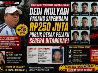 DEDI MULYADI GELONTORKAN SAYEMBARA RP250 JUTA! BURON KASUS PENYIKSAAN YUFITA DI CIANJUR DIBURU, PUBLIK TUNTUT KEADILAN