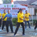 Peringati Hari Bhayangkara ke 80 Polres Kepulauan Meranti Gelar Olaraga Bersama Dengan Penuh Semangat