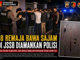 Polisi Amankan 18 Remaja Bawa Sajam di Kawasan JSSB Warga Sempat Resah 