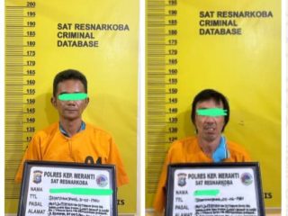Satresnarkoba Kepulauan Meranti Tangkap Dua Orang Terduga Penggedar Narkoba Temukan  9 Paket Sabu