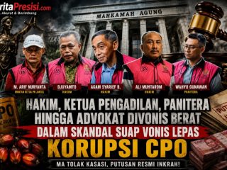 Hakim, Mantan Ketua Pengadilan, Panitera Hingga Advokat Tumbang Dalam Skandal Suap Vonis Lepas Korupsi CPO, MA Tolak Kasasi, Putusan Resmi Inkrah