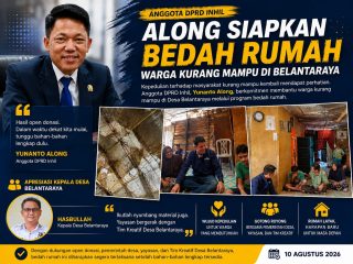 Anggota DPRD Inhil Along Siapkan Bedah Rumah Warga Kurang Mampu di Belantaraya