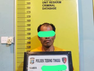 Polsek Tebing tinggi amankan seorang pria Terduga Pelaku pencurian Solar & Kipas kapal