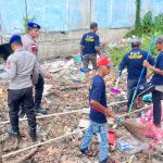 Bersih Pantai Dan Sasar Pelabuhan, Camat Polairud Meranti Gandeng Warga