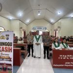 Polres Kepulauan Meranti Sasar 8 Gereja, dan Sampaikan Pesan Kamtibmas, Karhutla  beserta Pilkades dalam kegiatan minggu kasih