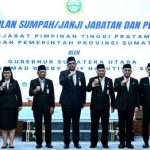 Gubernur Sumut Bobby Nasution Lantik Tiga Pejabat Pratama, Tekankan Efisiensi dan Sektor Pariwisata