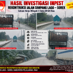 INPEST Investigasi Proyek Rekonstruksi Jalan Simpang Lago–Sorek, Soroti Kemacetan dan Kebut  Target Penyelesaian