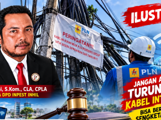 DPD INPEST Inhil Ingatkan PLN: Penertiban dan Penurunan Kabel Internet Jangan Dilakukan Sepihak