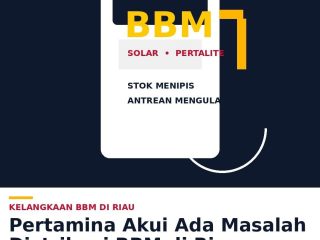 Pertamina Akui Ada Masalah Distribusi BBM di Riau, Satgas Mafia Masih Dikaji