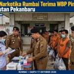 Lapas Narkotika Rumbai Terima WBP Pindahan dari Rutan Pekanbaru, Laksanakan Skrining Kesehatan dan Berikan Pengarahan