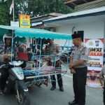 Polres Kepulauan Meranti Sasar Komunitas Becak Dalam Jumat Berkah
